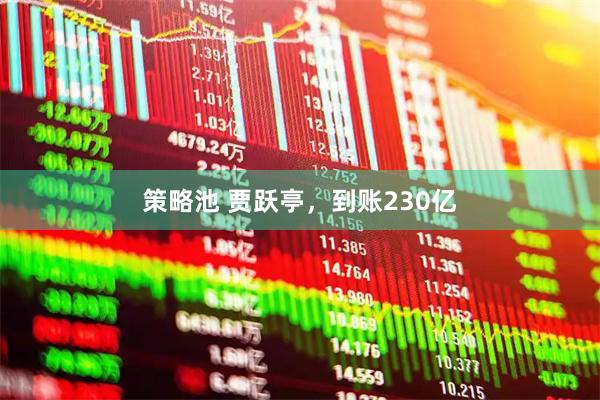 策略池 贾跃亭，到账230亿
